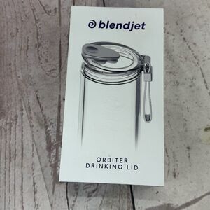BlendJet 2 Orbiter Drinking Lid Gray Leak Proof Straw Opening Accessory